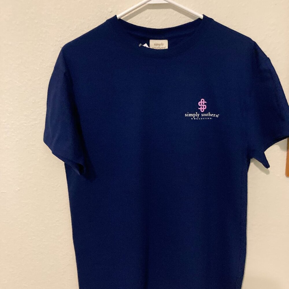 Simply Southern Collection Dark Blue Women's Size Short Sleeve TShirt  NWT